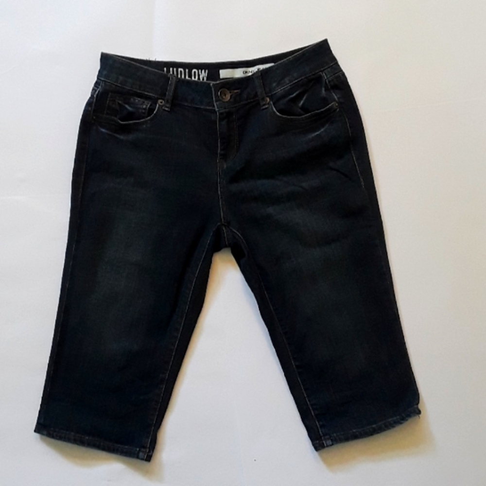 Jeans shorts kne lenght indigo